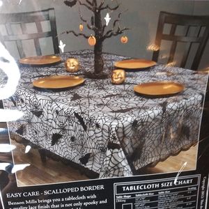 Halloween Spooky Web Lace Table Cloth